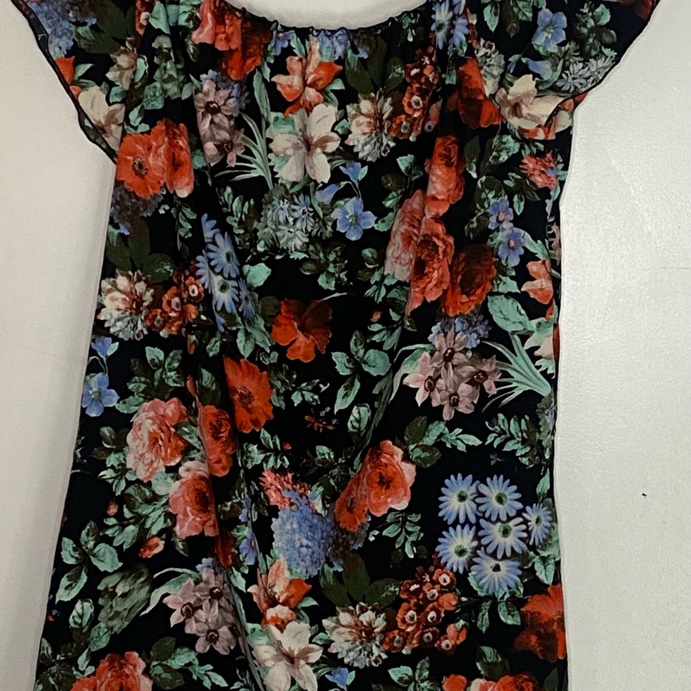 off the shoulders floral dress